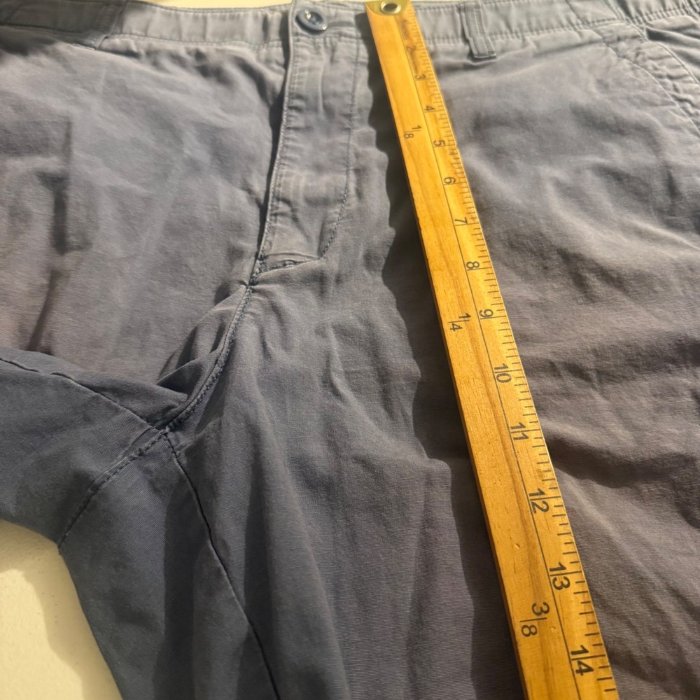 Mens Blue Cargo Shorts Size 38 Grunge Skater Utility Dirt Faded Outdoor Stretch - Picture 4 of 7